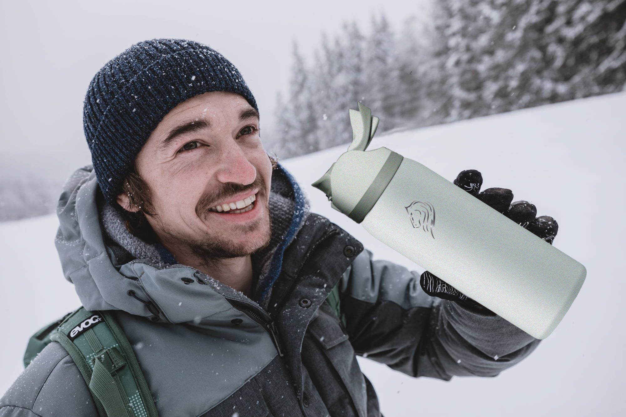 coolnmore μπουκαλι θερμος 1lt με καλαμακι 2 σε 1