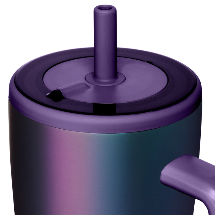 Coolnmore Aurora tumbler θερμος 1200ml με καλαμακι, Vogue series ion plated. Καπακι περιστρεφομενο με 3 λειτουργιες