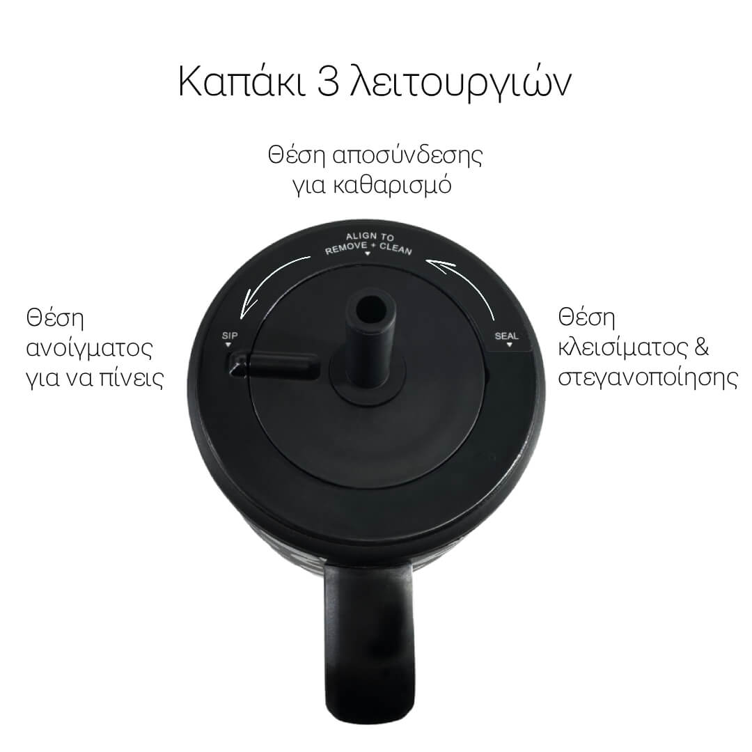 coolnmore black leopard vogue tumbler θερμος 1200ml με καλαμακι ανοξειδωτο και καπακι περιστρεφομενο 3 λειτουργιων