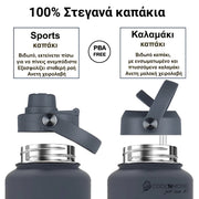 coolnmore lava grey 2LT με 2 διαφορετικά καπάκια στεγανα 100%