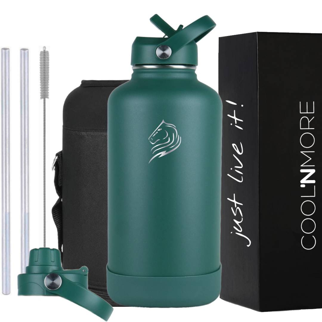 coolnmore moss green θερμός 2 λιτρα εξοπλισμένο με σετ 9 αξεσουάρ