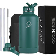 coolnmore moss green θερμός 2 λιτρα εξοπλισμένο με σετ 9 αξεσουάρ