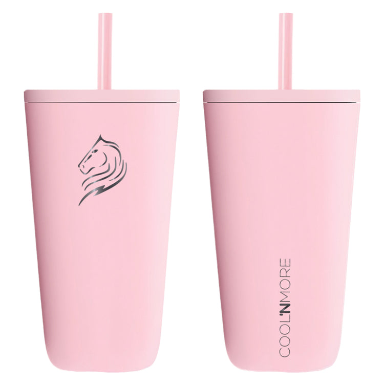 θερμός καφέ με καλαμάκι Coolnmore 350ml Pink ανοξείδωτο ποτήρι. Διαθέτει 2 αδιάβροχα καπάκια, ιδανικά για ζεστά και κρύα ροφήματα. Ασφαλή θερμός για παιδιά, BPA free. Τα καλύτερα θερμός που διατηρούν την θερμοκρασία για ώρες