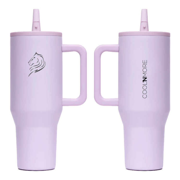 Coolnmore θερμος ποτηρι με χερουλι και 100% στεγανο καπακι χρωμα Iris Purple