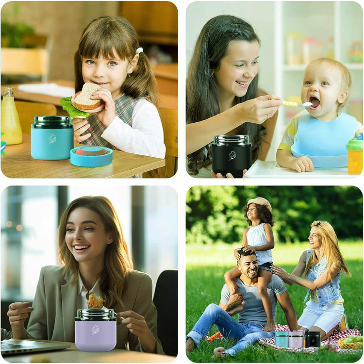 Coolnmore Θερμός φαγητού alora 350mlγια το σχολείο, την εκδρομή. Θερμός φαγητού για μωρά