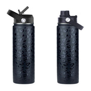 coolnmore black leopard θερμος 500ml με καλαμακι και sports καπακι