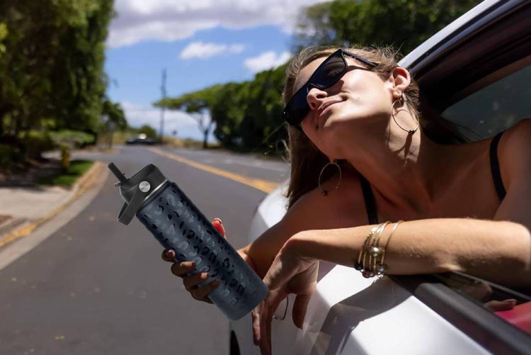 coolnmore black leopard θερμος 500ml ιδανικο για ενυδατωση στο αυτοκινητο