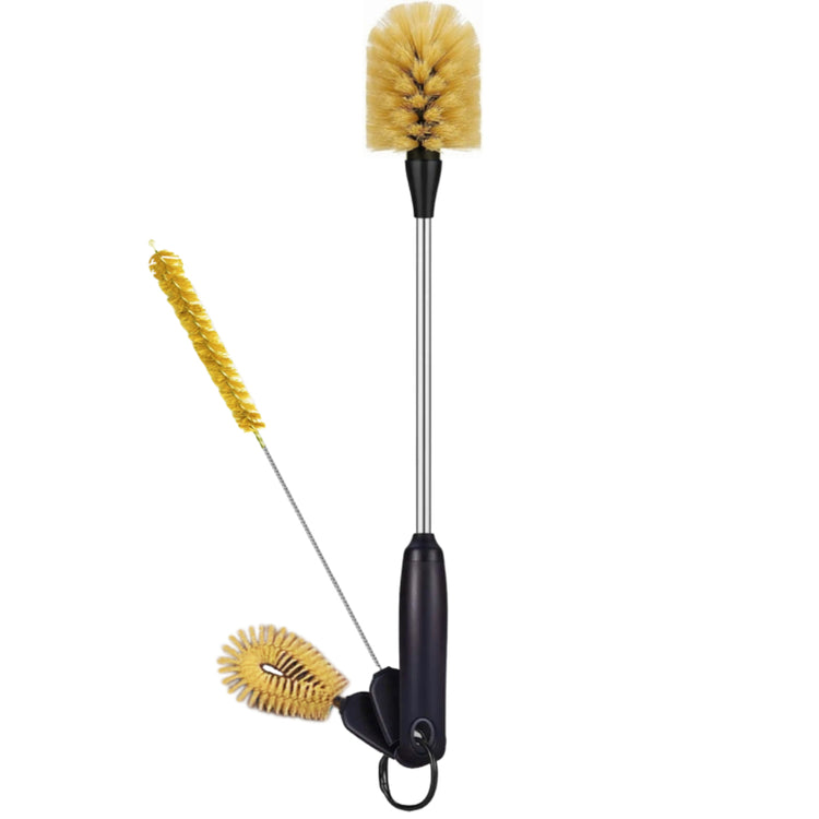 coolnmore σετ βουρτσων καθαρισμου μμπουκαλιων θερμος, με βουρτσακι για τα καπακια και βουρτσακι για τα καλαμακια