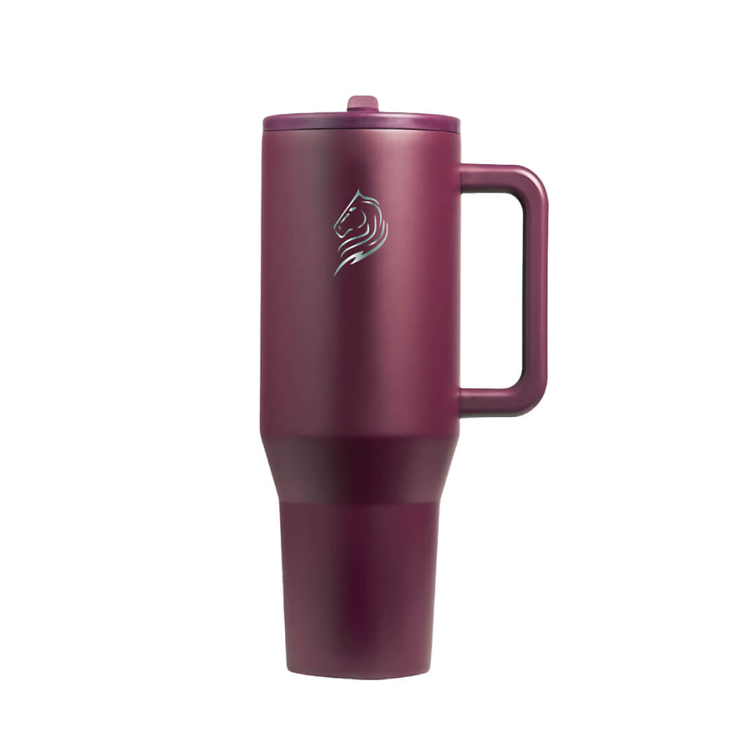 Coolnmore Cranberry Tumbler ποτήρι θερμός με Λαβή και καλαμάκι 1LT