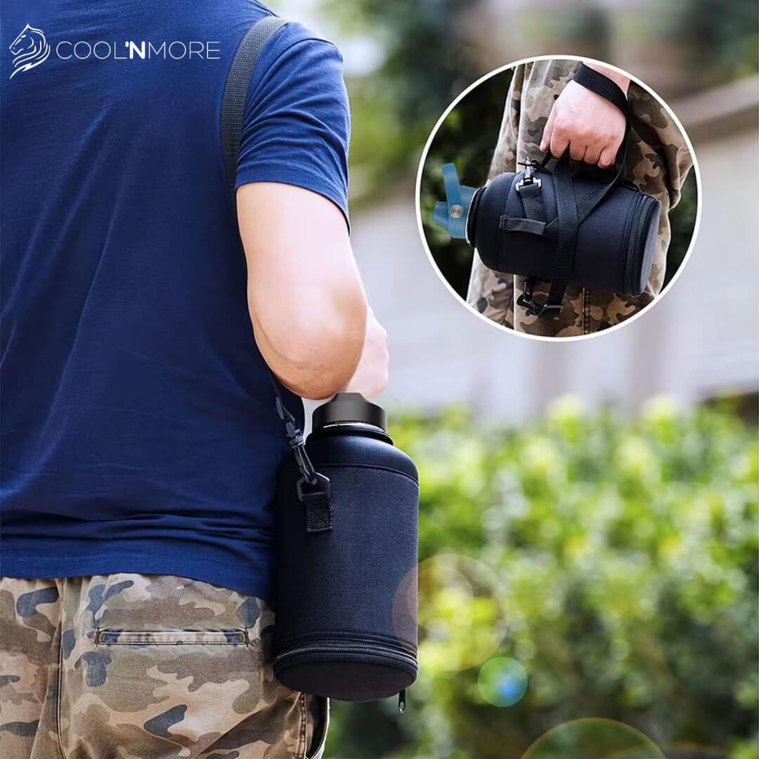 Coolnmore θερμος νερου 2 λιτρα με θηκη μεταφορας και ιμαντες ωμου