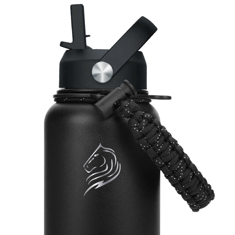 coolnmore θερμος 750ml με paracord χειρολαβη επιβιωσης