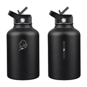 coolnmore Jet Black παγουρι θερμος 1500ml ανοξειδωτο με sports καπακι 1,5 LT μαύρο 