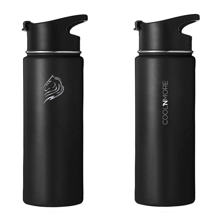 coolnmore jet black θερμος καφε 500ml με flip καπακι