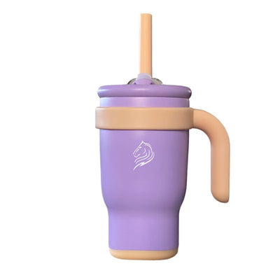 coolnmore ποτηρι θερμος με χερουλι για παιδια tumbler 400ml mauve