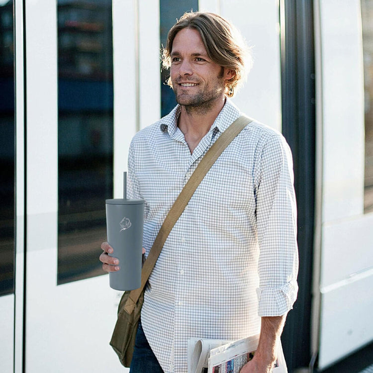 coolnmore lava grey classic tumbler θερμος ποτηρι 600ml τελειο για ενυδατωση on the go για γυναικες και ανδρες