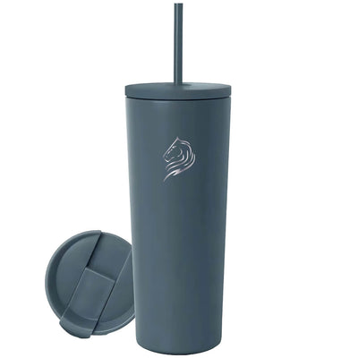 Θερμός καφέ ποτήρι Coolnmore lava grey 600ml από ανοξείδωτο ατσάλι με καλαμάκι. Διαθέτει 2 καπάκια: ένα καπάκι καλαμάκι για κρύα ροφήματα και ένα Flip-top καπάκι για ζεστά ροφήματα. BPA FREE