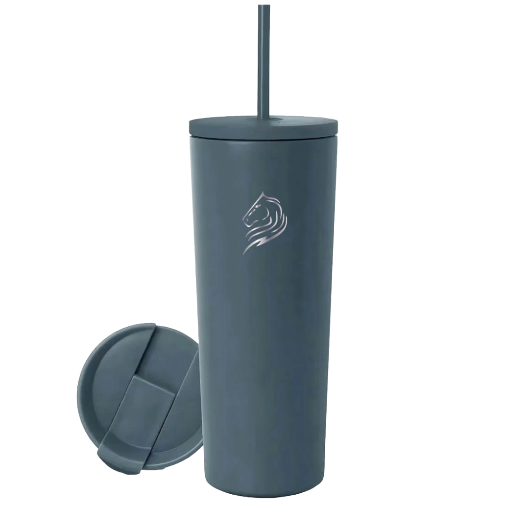 Θερμός καφέ ποτήρι Coolnmore lava grey 600ml από ανοξείδωτο ατσάλι με καλαμάκι. Διαθέτει 2 καπάκια: ένα καπάκι καλαμάκι για κρύα ροφήματα και ένα Flip-top καπάκι για ζεστά ροφήματα. BPA FREE