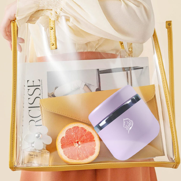 Δοχείο φαγητού θερμός Coolnmore lavender 800ml: 100% leakproof. Εύκολο για μεταφορά σε κάθε τσάντα.