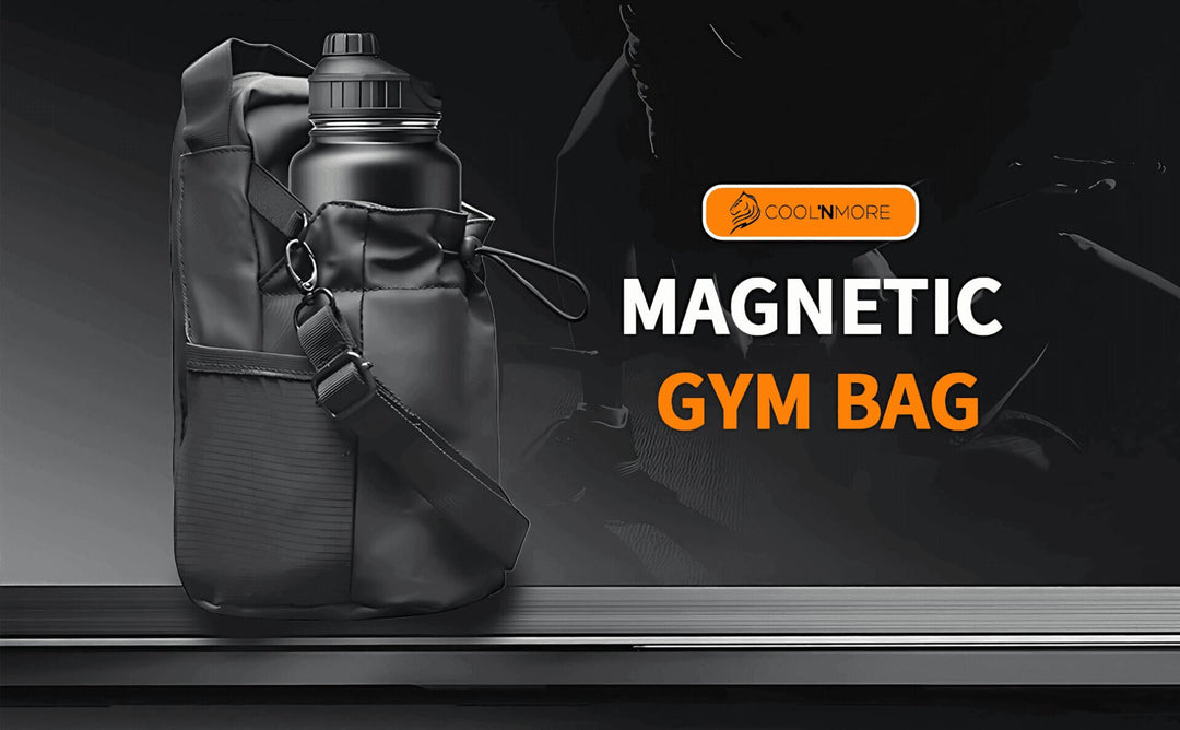 Μαγνητική τσάντα μπουκαλιου γυμναστηρίου CoolnMore GymBuddy, με straps ωμου