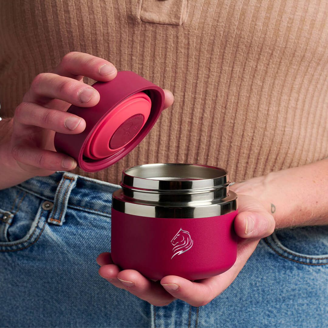 Θερμός φαγητού Coolnmore maroon 350ml: 100% στεγανο στην τσαντα ή το σακιδιο