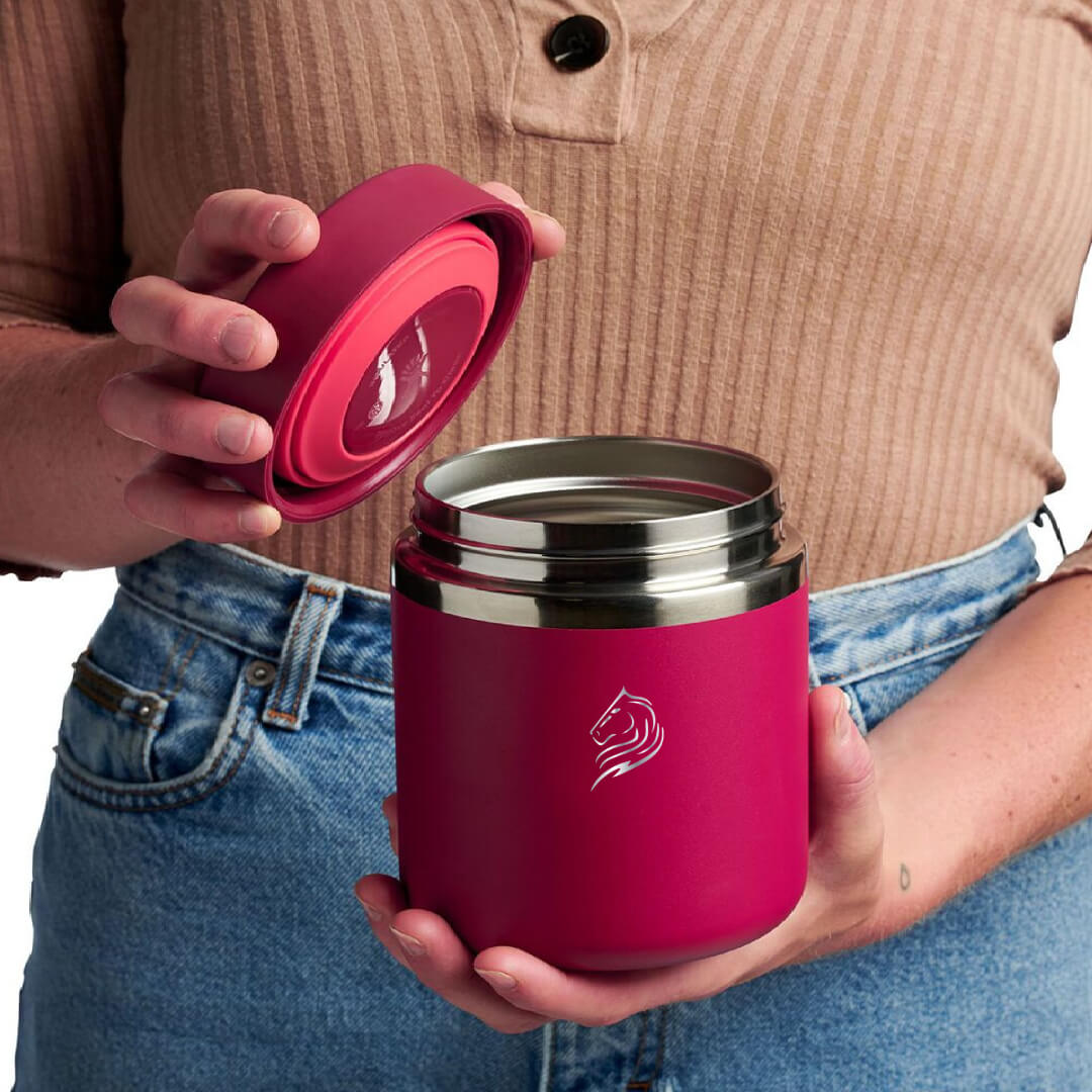 Θερμός φαγητού Coolnmore maroon 600ml: 100% στεγανο στην τσαντα ή το σακιδιο