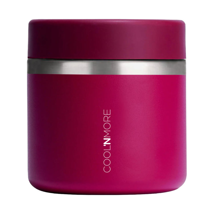 Φαγητοδοχείο θερμός Coolnmore maroon 600ml 100% στεγανό ασφαλές στην τσάντα σας. Ιδανικό θερμός φαγητού για το σχολείο, Θερμός φαγητού για μωρά 