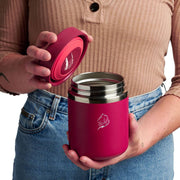 Θερμός φαγητού coolnmore maroon 800ml, 100% στεγανό για μεσημεριανό γεύμα. Ιδανικό θερμός φαγητού για το σχολείο, Θερμός φαγητού για μωρά, ανοξείδωτο 18/8