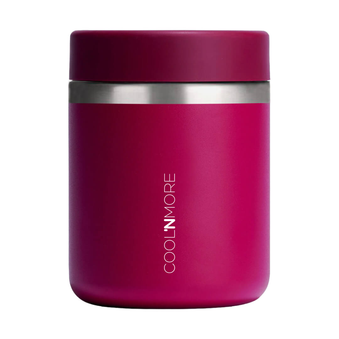 Φαγητοδοχείο θερμός Coolnmore maroon 800ml 100% στεγανό ασφαλές στην τσάντα σας. Ιδανικό θερμός φαγητού για το σχολείο, Θερμός φαγητού για μωρά 
