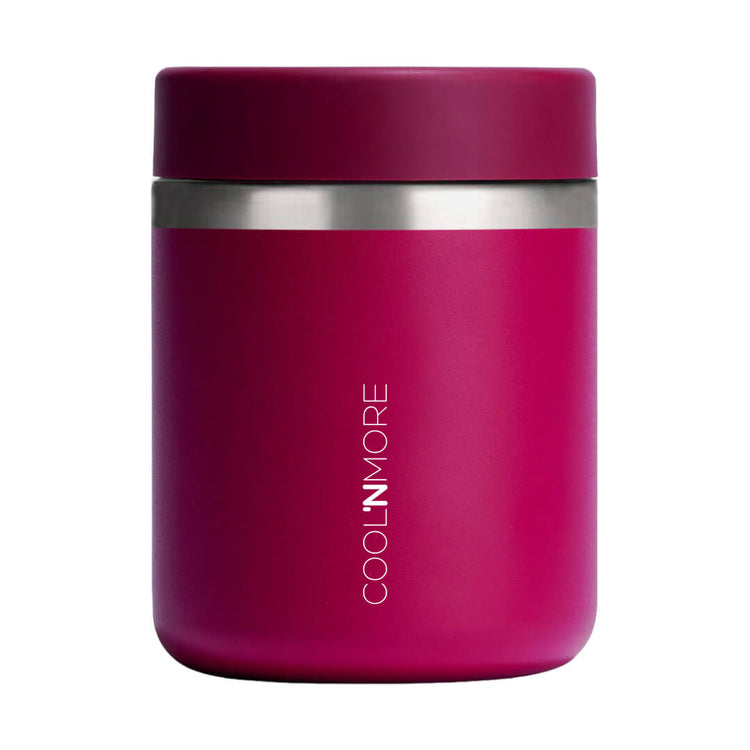 Φαγητοδοχείο θερμός Coolnmore maroon 800ml 100% στεγανό ασφαλές στην τσάντα σας. Ιδανικό θερμός φαγητού για το σχολείο, Θερμός φαγητού για μωρά 