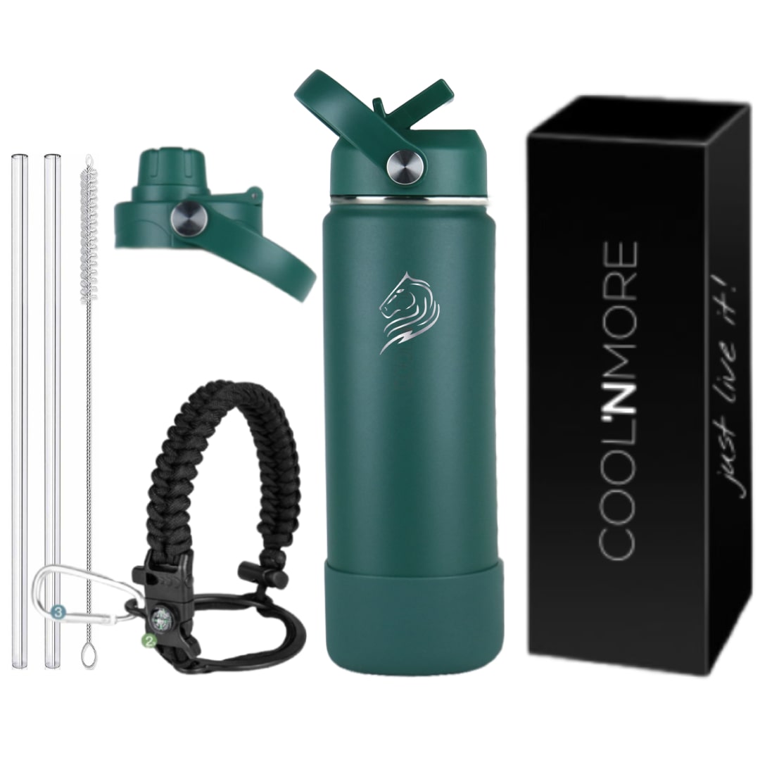 coolnmore moss green θερμος 500ML παγουρι ανοξειδωτο  