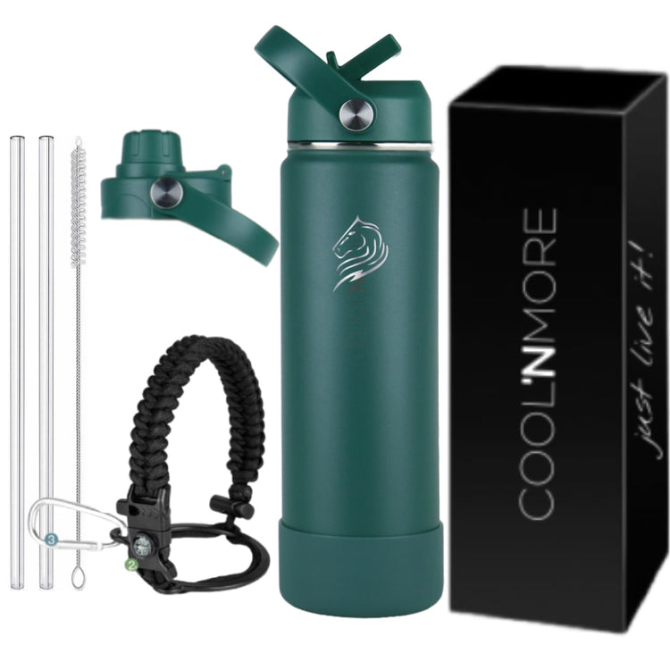 coolnmore moss green θερμος 750ML παγουρι ανοξειδωτο  