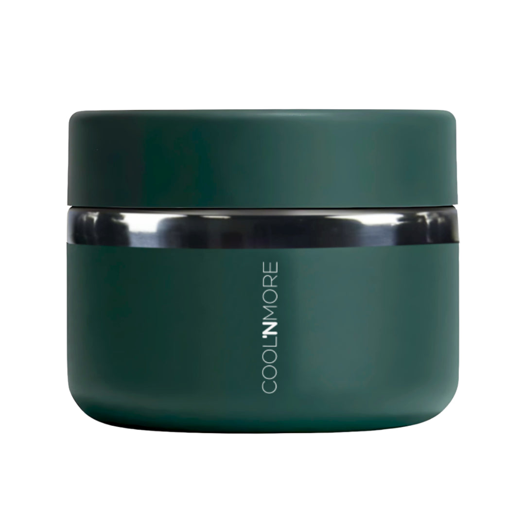 Θερμός φαγητού Coolnmore Moss Green 350ml. Διατηρήστε το φαγητό σας ζεστό ή κρύο για ώρες με το δοχείο φαγητού Coolnmore. Φαγητοδοχείο ανοξείδωτο 100% στεγανό 