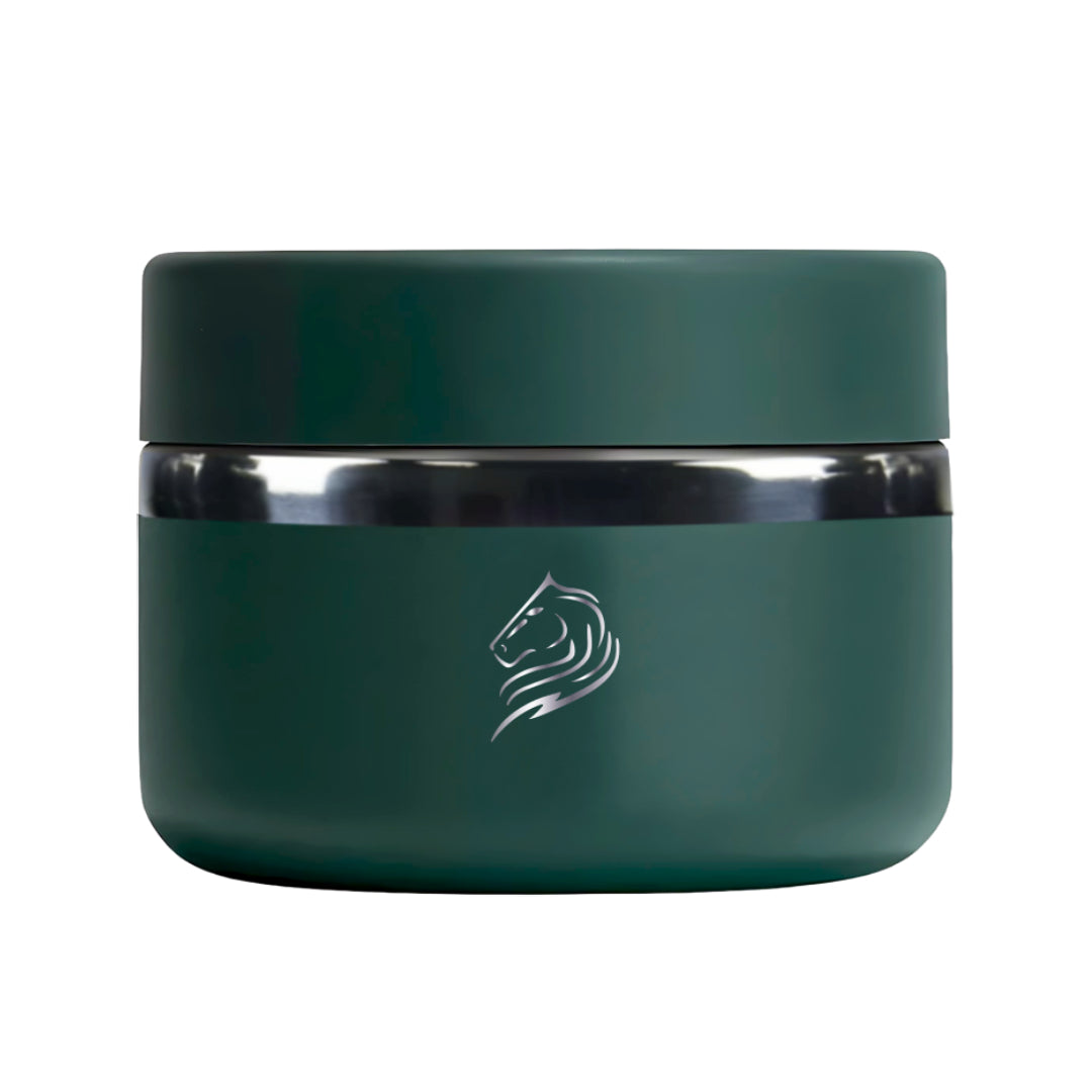 Θερμός φαγητού Coolnmore Moss Green 350ml. Διατηρήστε το φαγητό σας ζεστό ή κρύο για ώρες με το δοχείο φαγητού Coolnmore. Φαγητοδοχείο ανοξείδωτο 100% στεγανό ασφαλές στην τσάντα σας. Ιδανικό θερμός φαγητού για το σχολείο. Θερμός φαγητού για μωρά 