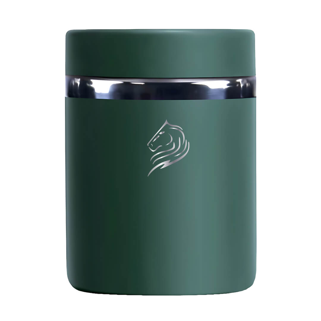 Φαγητοδοχείο θερμός Coolnmore Moss Green 800ml. Ιδανικό θερμός φαγητού για το σχολείο, Θερμός φαγητού για μωρά 