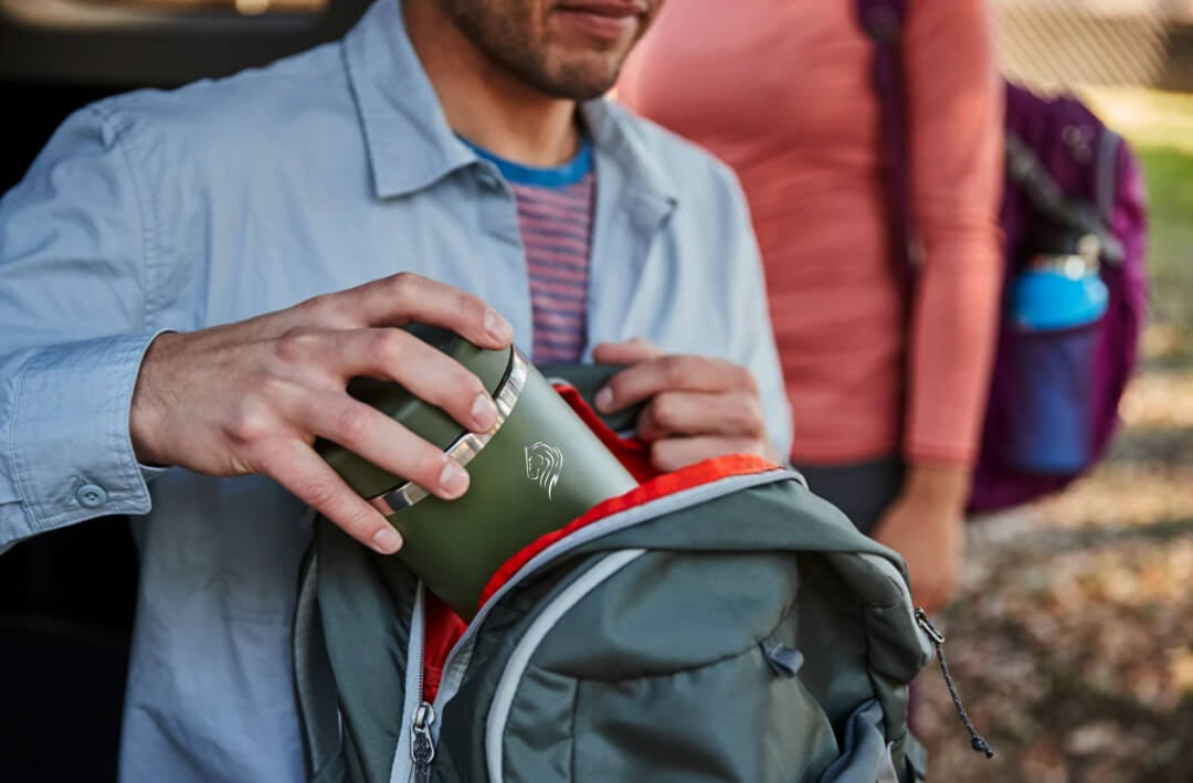 coolnmore moss green θερμος φαγητου 100% στεγανο στο σακιδιο