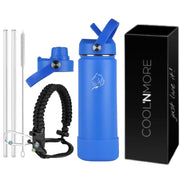 Coolnmore Royal Blue παγούρι θερμός 500ml με καλαμάκι