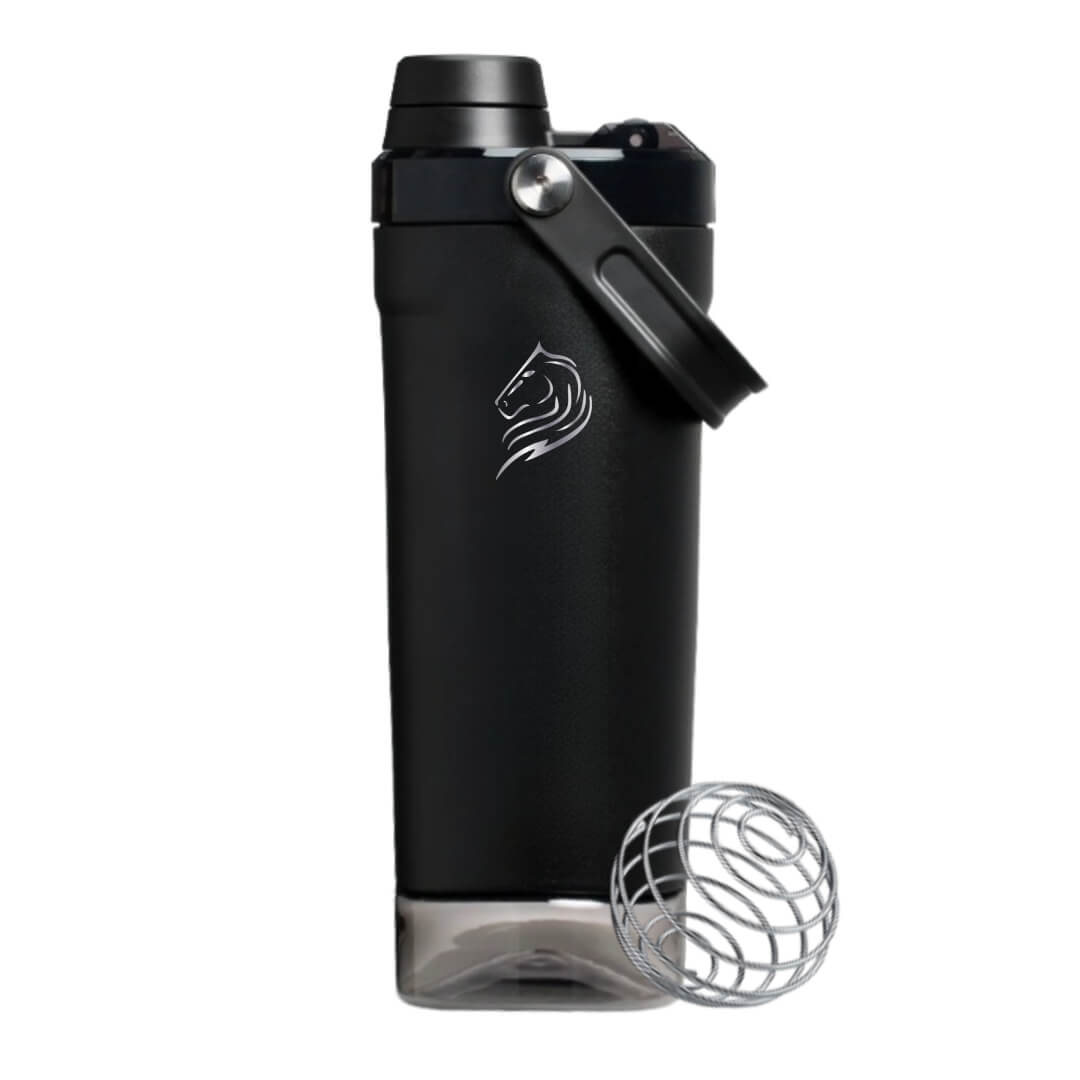 Coolnmore shaker πρωτεινης θερμος με αποθηκευτικη βαση συμπληρωματων και αναδευτηρα