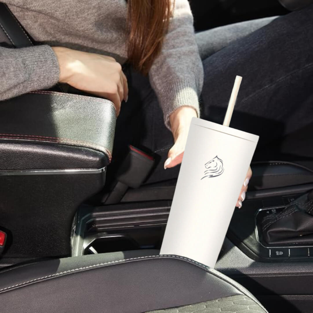 coolnmore Snow classic tumbler θερμος ποτηρι 600ml ιδανικο για ζεστο καφε ή κρυο και τσάι , χωραει στην ποτηροθήκη