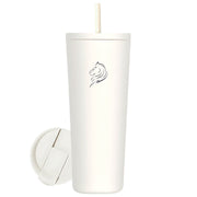 Θερμός καφέ ποτήρι  Coolnmore snow 600ml από ανοξείδωτο ατσάλι με καλαμάκι. Διαθέτει 2 καπάκια: ένα καπάκι καλαμάκι για κρύα ροφήματα και ένα Flip-top καπάκι για ζεστά ροφήματα. Ιδανικό θερμός για ζεστόκαφέ BPA FREE