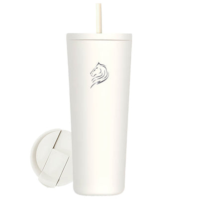 Θερμός καφέ ποτήρι  Coolnmore snow 600ml από ανοξείδωτο ατσάλι με καλαμάκι. Διαθέτει 2 καπάκια: ένα καπάκι καλαμάκι για κρύα ροφήματα και ένα Flip-top καπάκι για ζεστά ροφήματα. Ιδανικό θερμός για ζεστόκαφέ BPA FREE