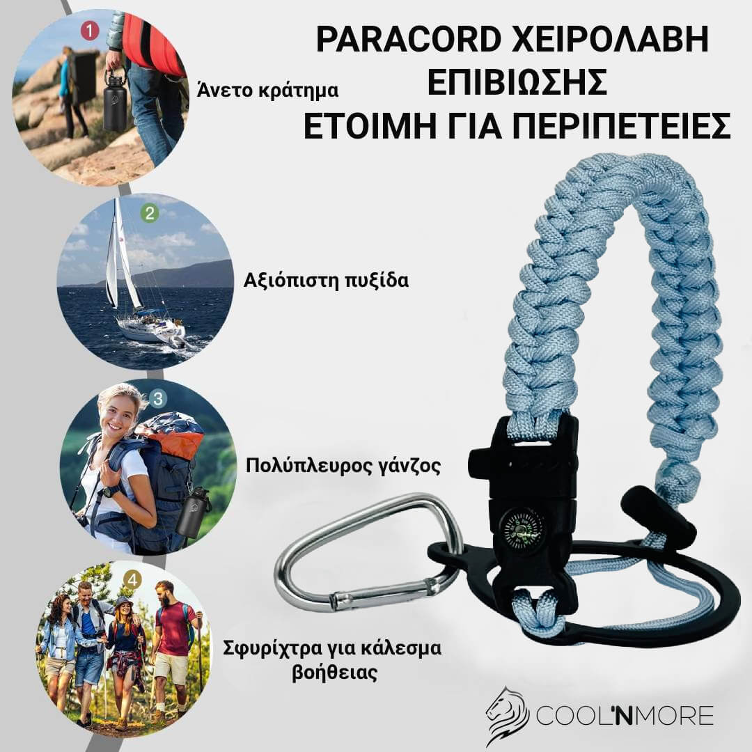 Coolnmore Surf Θερμός Νερού 1 λίτρο - Wide Mouth Παγούρι Θερμός με καλαμάκι