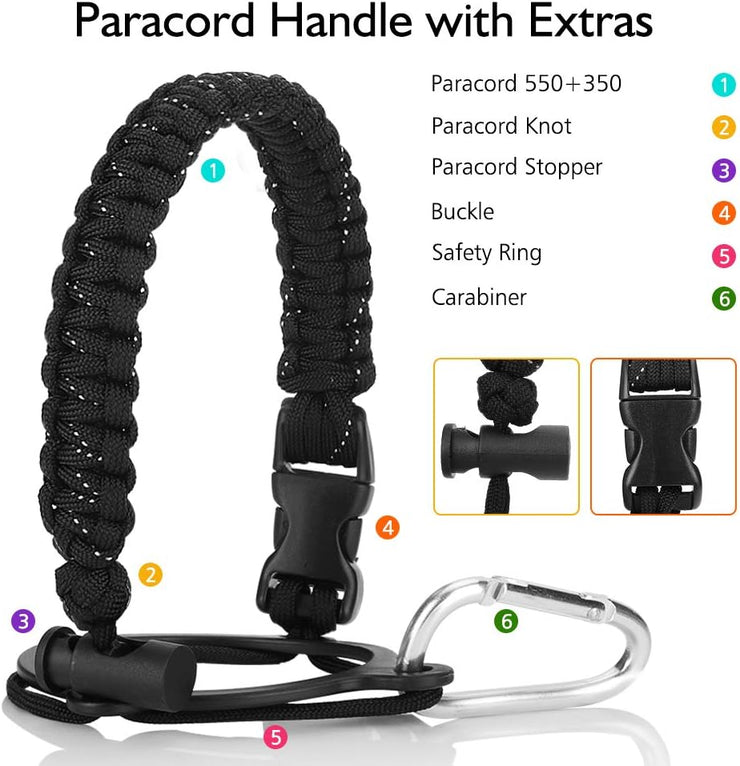 coolnmore paracord χειρολαβη συμβατη με ολα τα θερμος της coolnmore