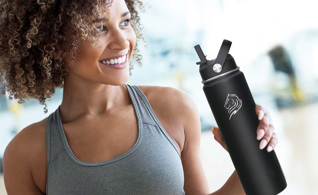 Ανοξείδωτος θερμός 750ml Coolnmore Jet Black για πληρη ενυδάτωση 