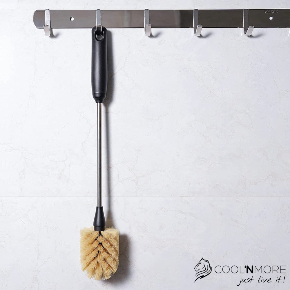 coolnmore βουρτσα καθαρισμου για μπουκαλι θερμος με αθεκτικες τριχες και χειρολαβη σιλικονης