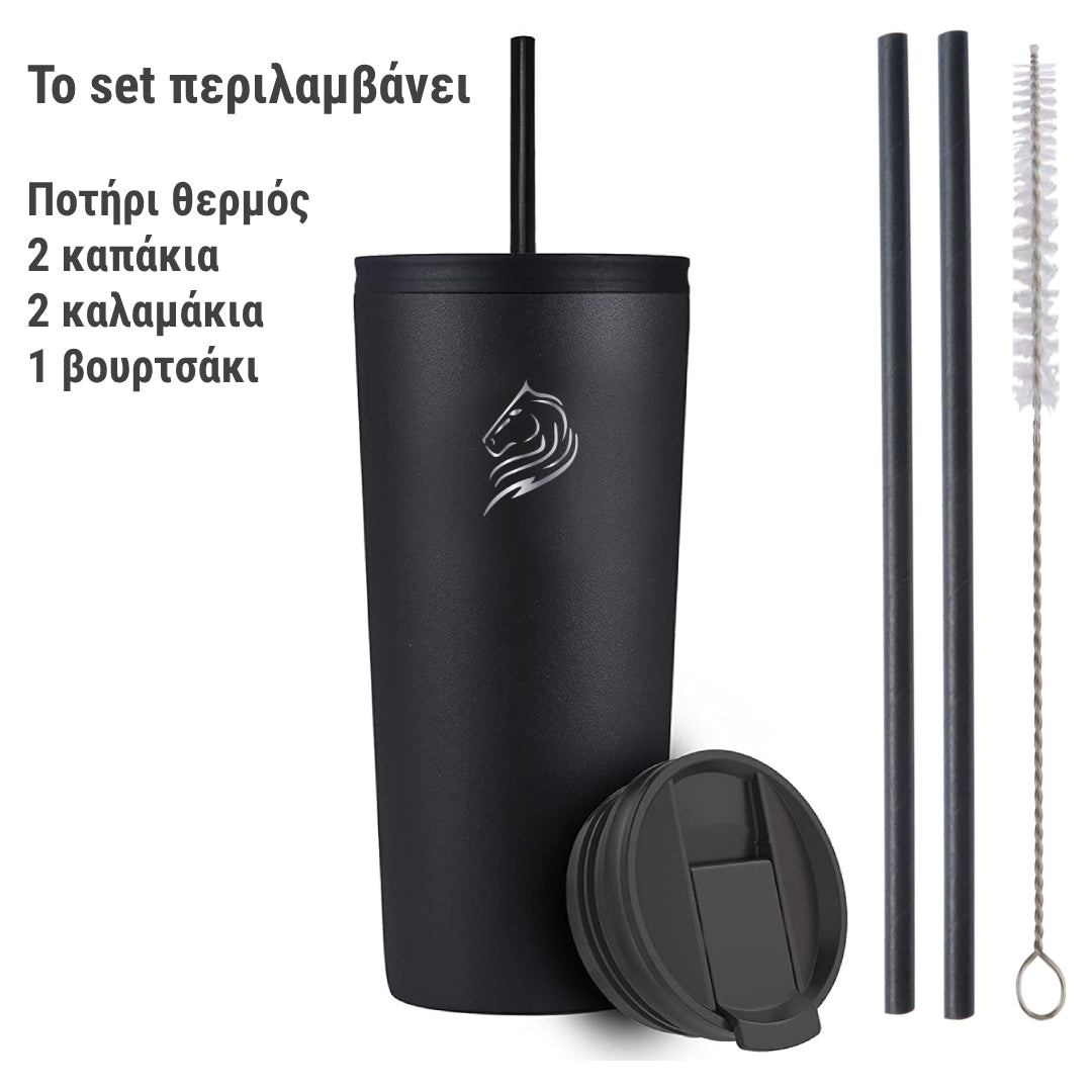 coolnmore θερμος ποτηρι 500ml ιδανικο για ζεστο καφε ή κρυο και τσάι , χωραει στην ποτηροθήκη