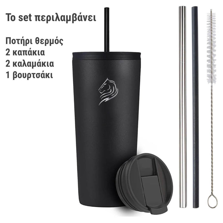 coolnmore θερμος ποτηρι 500ml ιδανικο για ζεστο καφε ή κρυο και τσάι , χωραει στην ποτηροθήκη
