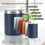 coolnmore κουπα θερμος ανοξειδωτο ατσαλι 400ml διπλου τοιχωματος 