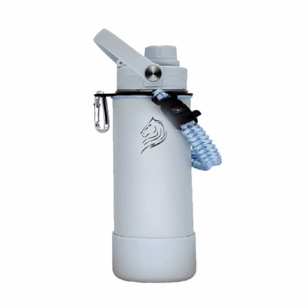 Coolnmore Surf παιδικο παγουρι θερμος. White fire extinguisher with a carabiner on a white background