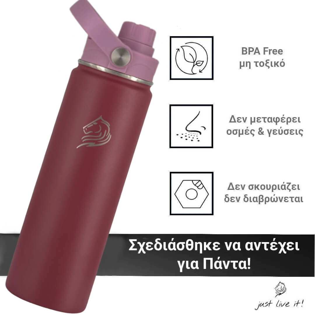 Coolnmore Vespera 500ml - Παγούρι Θερμός Νερού και Καφέ - Μπουκάλι Θερμός με 7 Αξεσουάρ