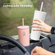 coolnmore white leopard classic tumbler θερμος ποτηρι 750ml ιδανικο για ζεστο καφε ή κρυο και τσάι , χωραει στην ποτηροθήκη